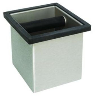 Coffee Knockout Bin, 150mm, Square, Stainless - Rattleware