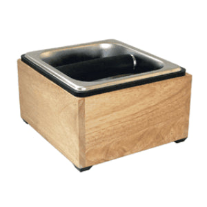 Coffee Knockout Bin, Square, Maple, Box Set - Rattleware