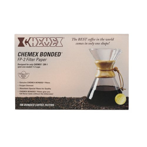 Chemex unfolded halfmoon filters - 100