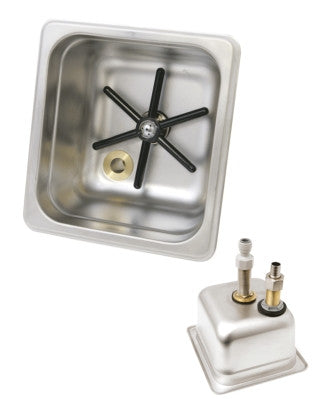 Milk Jug Rinser, In Bench, Square - Espresso Parts