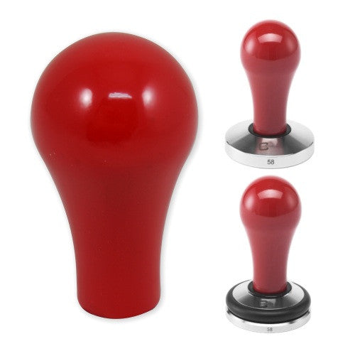 Coffee Tamper Handle, Pop Red - Concept-Art