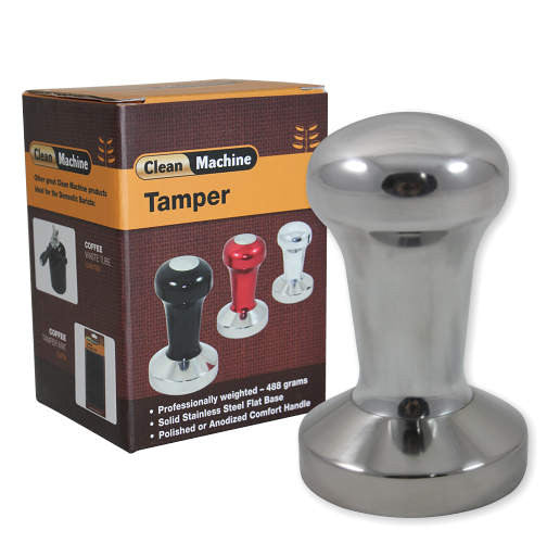 Coffee Tamper, 49mm Stainless Flat, Polished - ProTamp