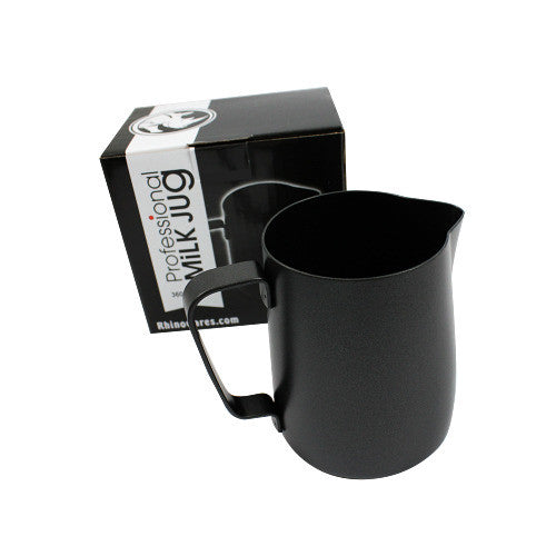 Rhinowares Stealth Milk Jug - 360ml/12oz - Black