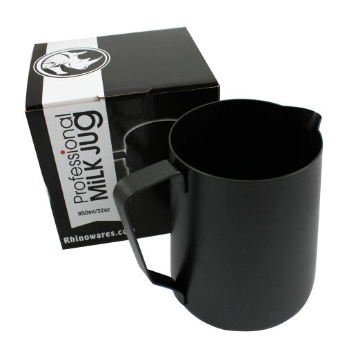 Rhinowares Stealth Milk Jug - 950ml/32oz - Black